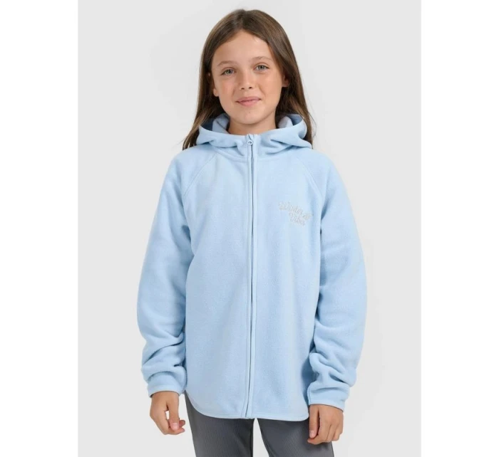Dívčí volný fleece s kapucí model 21907156 - 4F
