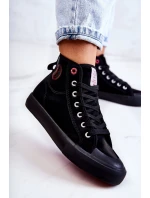 Dámské vysoké tenisky model 21581984 černá - Cross Jeans Dámské vysoké tenisky model 21581984 černá - Cross Jeans