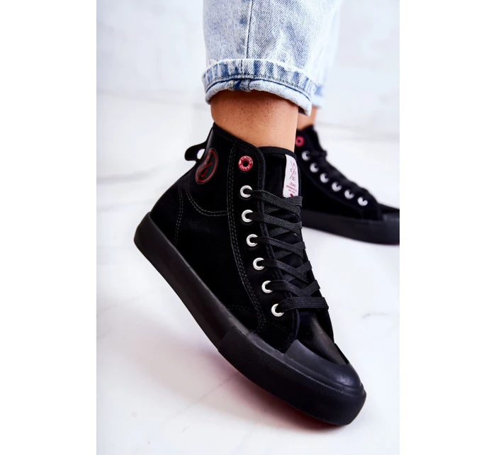 Dámské vysoké tenisky model 21581984 černá - Cross Jeans Dámské vysoké tenisky model 21581984 černá - Cross Jeans