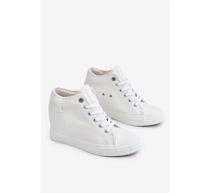 Vysoké tenisky na klínu Big Star Bílé model 21608832 - Big Star Shoes