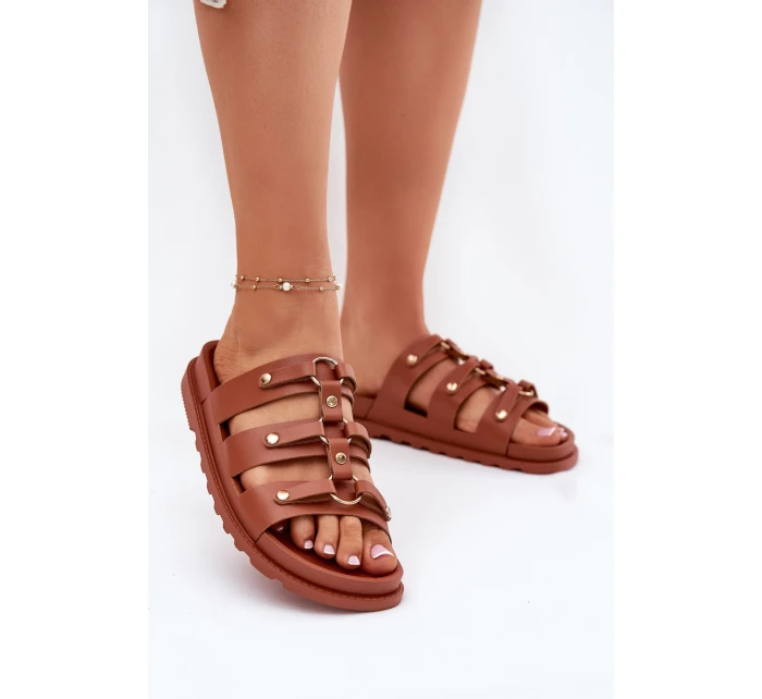 Klapki Damskie Z Paskami Camel Pasiriela Klapki Damskie Z Paskami Camel Pasiriela