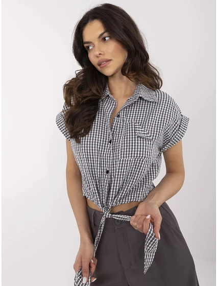 Košeľa NM BZ KA 01147.62P čierna biela