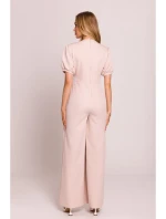 model 20970728 Kombinéza s puff rukávy světle béžová - Moe