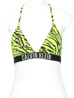 Dámska plavková podprsenka KW0KW02331 OIC neon yellow printed - Calvin Klein