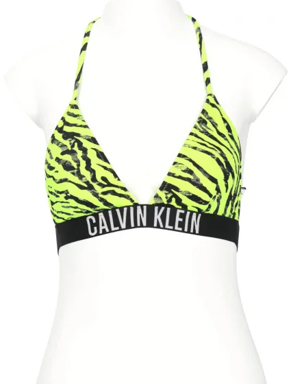 Dámska plavková podprsenka KW0KW02331 OIC neon yellow printed - Calvin Klein
