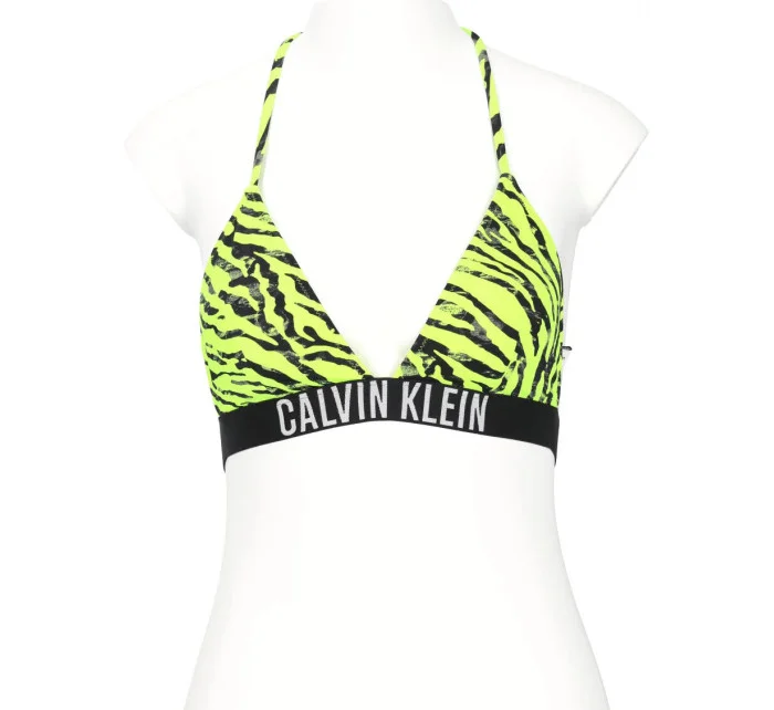 Dámska plavková podprsenka KW0KW02331 OIC neon yellow printed - Calvin Klein
