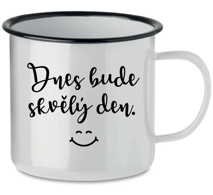 TODAY WILL BE A GREAT DAY - biela plechovka 350 ml TODAY WILL BE A GREAT DAY - biela plechovka 350 ml