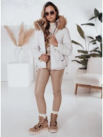 Dámská zimní bunda prošívaná s kapucí bílá Dstreet model 21990841 - FashionStreet