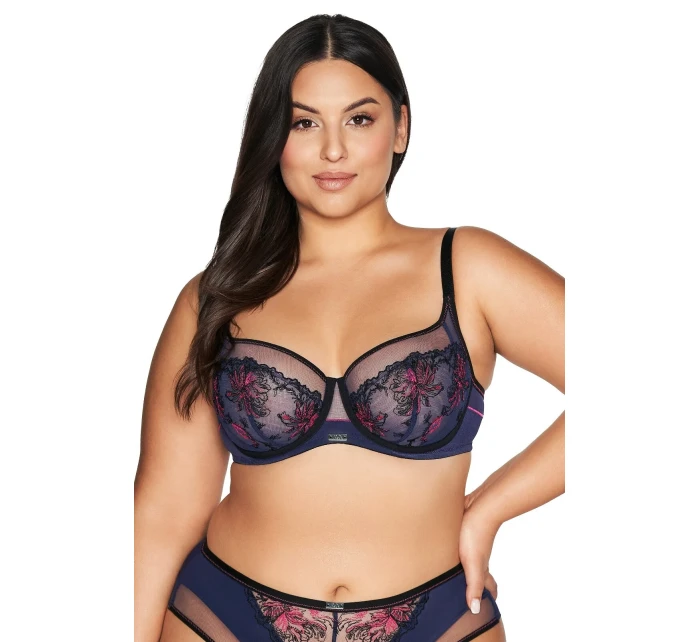 Podprsenka s mäkkými bokmi Ava 2120 Navy Blue