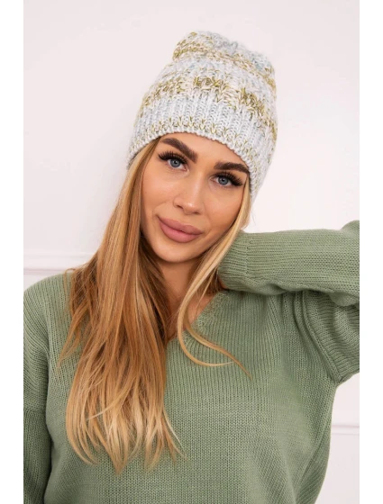 Fleecová čiapka Melisa K241 mint+olive