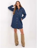 Dámské Jeans šaty model 21402157 Tmavě modrá - FPrice