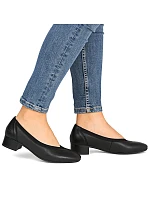 Dámské kožené lodičky model 22069758 černé - Rieker Dámské kožené lodičky model 22069758 černé - Rieker