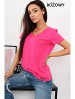 Dámská halenka s krátkým rukávem Dámská halenka s krátkým rukávem