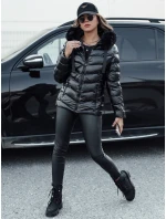 Dámska prešívaná zimná bunda s kapucňou MIRIAL čierna FashionStreet TY4574 Dámska prešívaná zimná bunda s kapucňou MIRIAL čierna FashionStreet TY4574