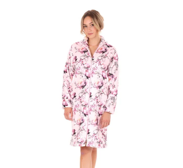 Dámsky župan Toya so zipsom ružový - Vestis