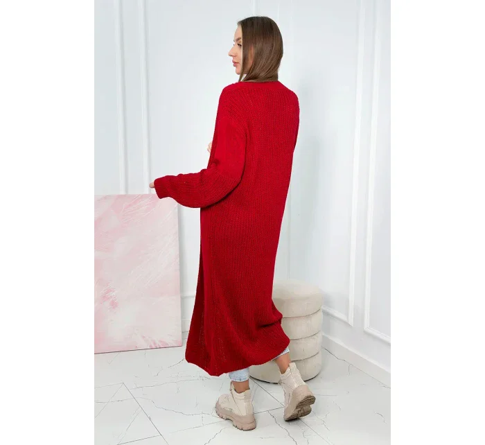 Dlhý sveter červený