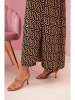 Dámske šaty bez ramienok so šesťuholníkovým ťavím vzorom