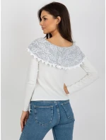Sweter LK SW jasny beżowy model 21858926 - FPrice Sweter LK SW jasny beżowy model 21858926 - FPrice