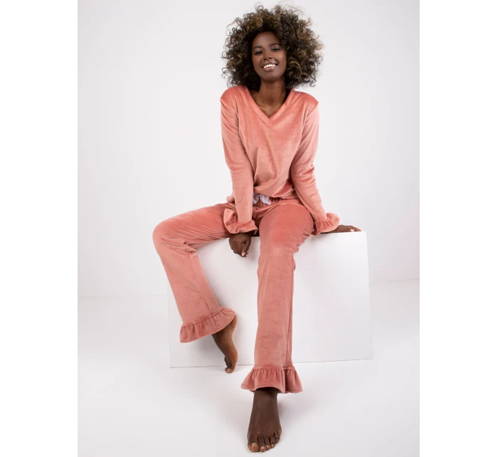 Pyžamo RV PI 7394.23X tmavo ružová