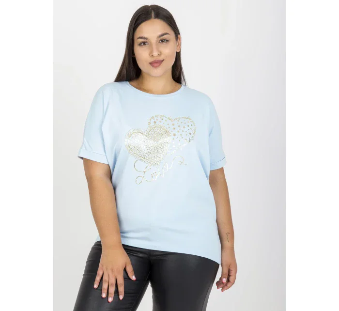 Tričko RV TS model 17388095 světle modrá - FPrice Tričko RV TS model 17388095 světle modrá - FPrice