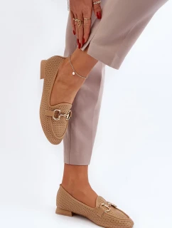 Dámské mokasíny na plochém podpatku s ozdobou Camel Iluvana