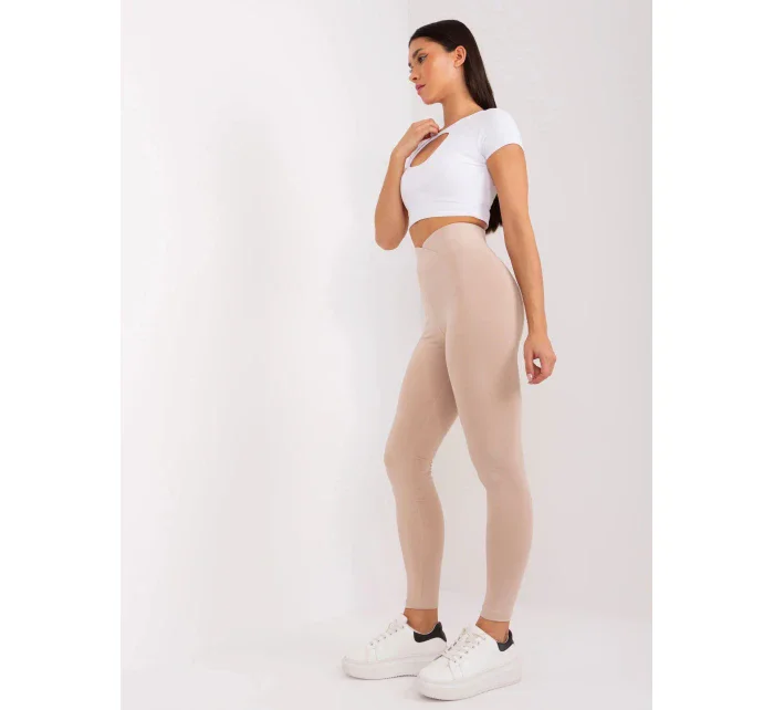 Dámske legíny LK 523.02 beige - Rue Paris