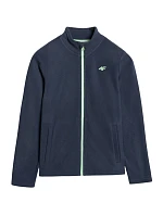 Chlapčenský fleece 4F M413 tmavomodrý 4FJWAW25TFLEM413 31S