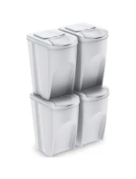ODPADKOVÉ KOŠE 35 L SORTIBOX SET4 BALENIA DIÉTNE ŠEDÉ