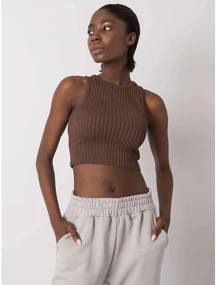 Dámský top TK RP TP model 18358521 tmavě hnědý - FPrice