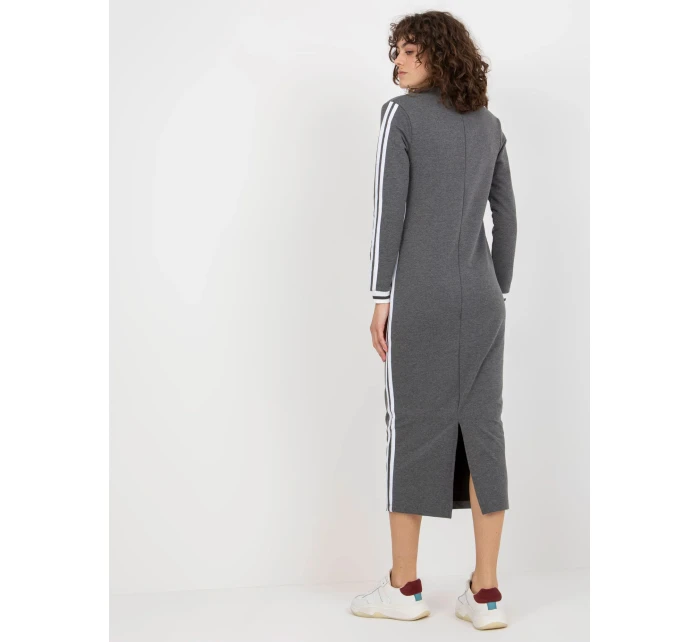 Dámske šaty FA SK 8297.18P tmavosivá - FPrice