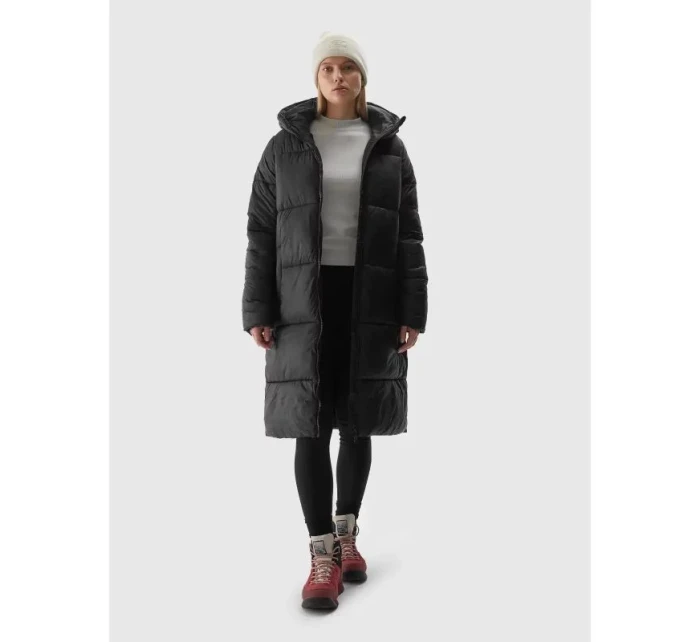 Dámska dlhá bunda W 4FWAW24TDJAF475-20S čierna - 4F