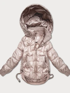 Prechodná bunda so sťahovacími šnúrkami na bokoch S'West pearl pink (B8292-51)