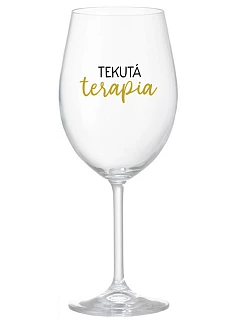 LIQUID THERAPY - priehľadný pohár na víno 350 ml