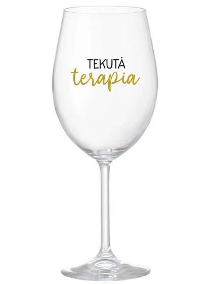 LIQUID THERAPY - priehľadný pohár na víno 350 ml