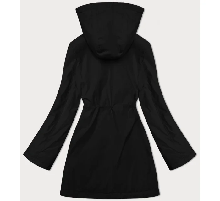 Tenká černá bunda s kapucí model 19456813 - S'WEST