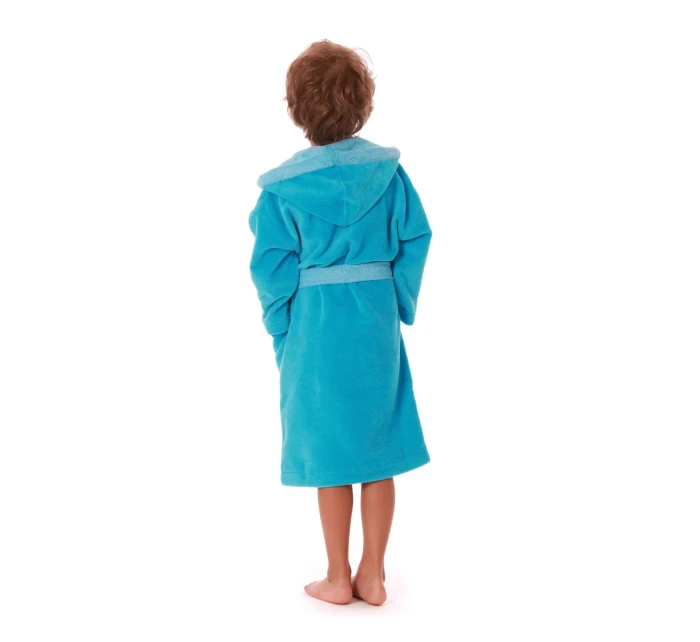 Detský župan Tampa duo s kapucňou 9159 tyrkysový - Vestis Detský župan Tampa duo s kapucňou 9159 tyrkysový - Vestis