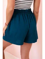 Viskózové šortky viazané v páse