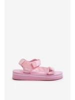 Dámské sandály na platformě Big Star model 21664478 růžové - Big Star Shoes