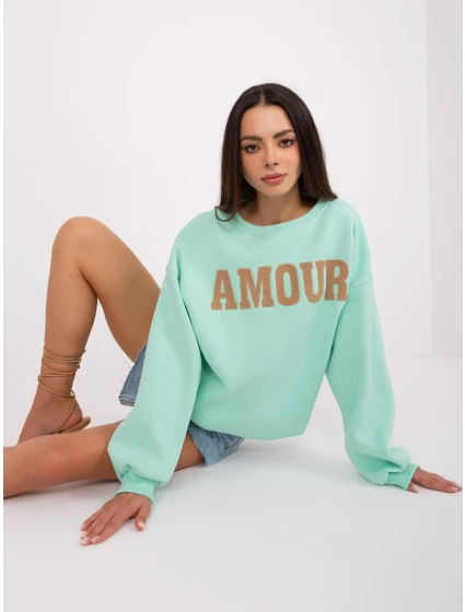 Bluza EM BL 617 model 18909349 mietowy - FPrice Bluza EM BL 617 model 18909349 mietowy - FPrice