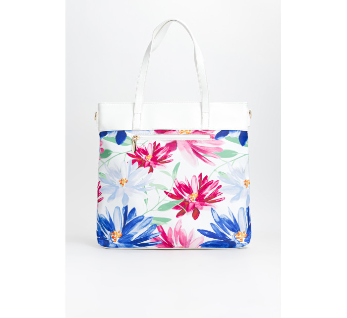 Monnari Tašky Dámska kabelka s kvetinovým motívom Multi White