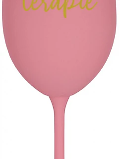 LIQUID THERAPY - ružový pohár na víno 350 ml