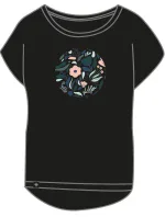 Dámske tričko ROANE-W Čierne s potlačou - Kilpi