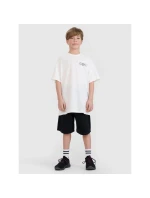 Chlapčenské tričko oversize s potlačou 4F 4FJRSS25TTSHM2640-11S Chlapčenské tričko oversize s potlačou 4F 4FJRSS25TTSHM2640-11S