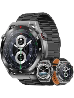 + černý silikonový řemínek + černá ekokůže model 21805547 - VELTORI