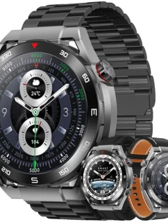 + černý silikonový řemínek + černá ekokůže model 21805547 - VELTORI