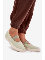 Damskie Trampki Big Star NN274604 Jasnozielone