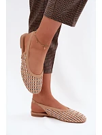 Dámské sandály s pleteným vzorem Camel model 22125684 - Boto