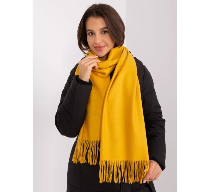 Szalik AT SZ model 18970060 ciemny żółty - FPrice Szalik AT SZ model 18970060 ciemny żółty - FPrice