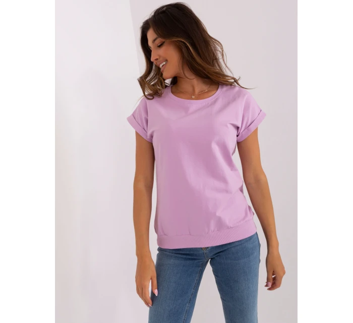 Bluzka RV BZ model 18738483 jasny fioletowy - FPrice Bluzka RV BZ model 18738483 jasny fioletowy - FPrice