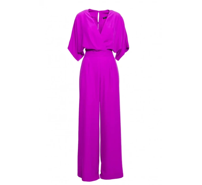 Kombinéza se širokými nohavicemi a výstřihem model 20966145 - STYLOVE Kombinéza se širokými nohavicemi a výstřihem model 20966145 - STYLOVE